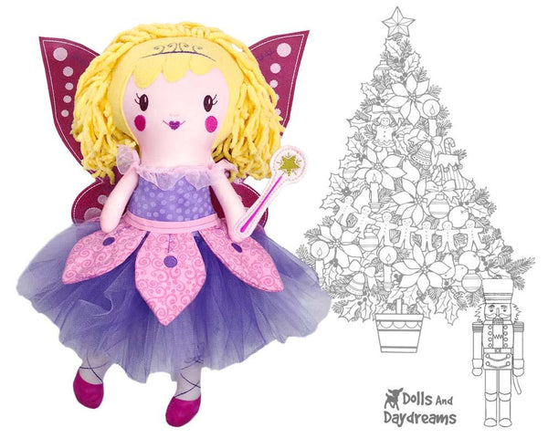 ITH Sugar Plum Fairy Machine Embroidery Pattern by Dolls And Daydreams
