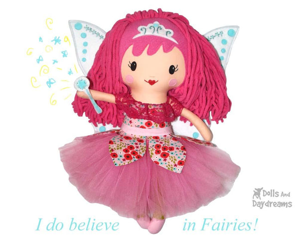 Yarn Hair Fairy Doll Sewing Pattern by Dolls And Daydreams