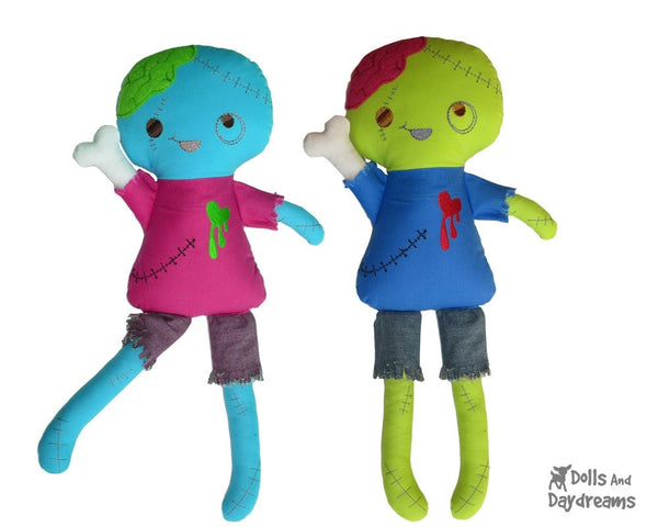 ITH Zombie Doll Pattern - Dolls And Daydreams - 4