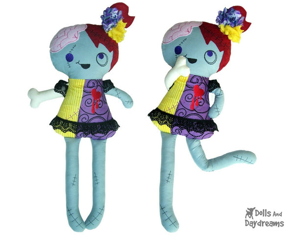 ITH Zombie Doll Pattern - Dolls And Daydreams - 3