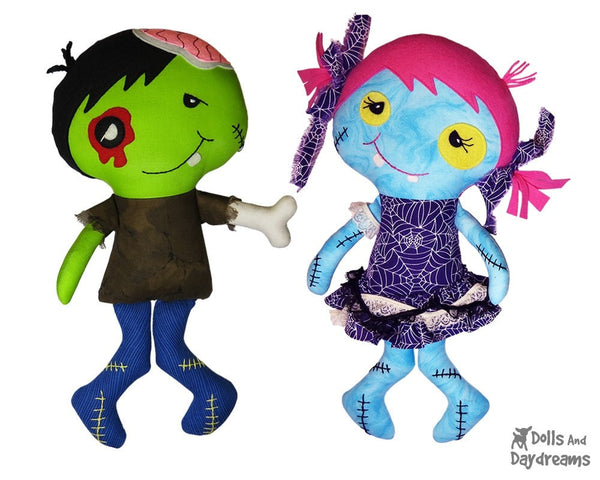Zombie Sewing Pattern - Dolls And Daydreams - 1